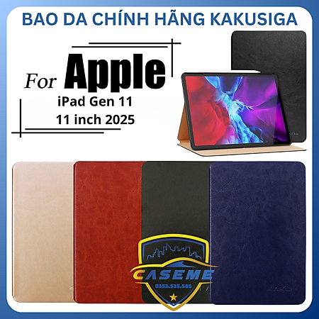 Bao da Kakusiga dành cho iPad Gen 11 11 inch (2025) - Hàng chính hãng