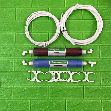 Combo 2 lõi lọc số 5,6 Kangaroo kèm cút đấu nhanh, càng cua, dây 1/4, dây 3/8 - hàng chính hãng Kangaroo