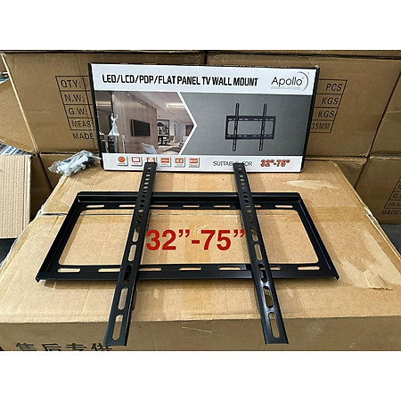 Khung treo tivi từ 32 inch đến 75 inch tải trọng 50kg, Loại dày, chắc chắn, nặng 1.2kg - Hàng nhập khẩu