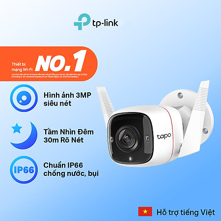 Camera Wifi TP-Link Tapo C310 3MP An Ninh Ngoài Trời - Hàng Chính Hãng