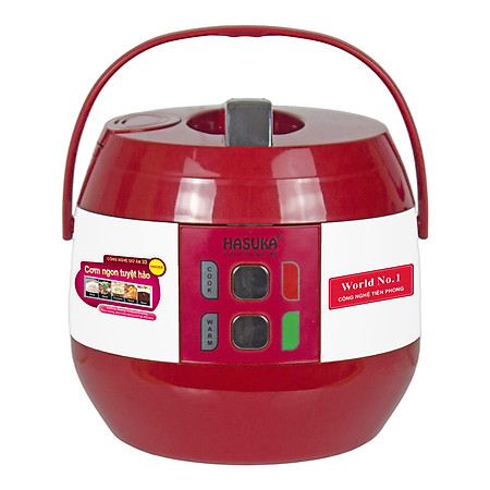 Nồi cơm điện HASUKA HSK-886 dung tích 2L, công suất 700W - Lòng niêu dầy phủ chống dính ceramic, chống xước siêu bền - HÀNG CHÍNH HÃNG