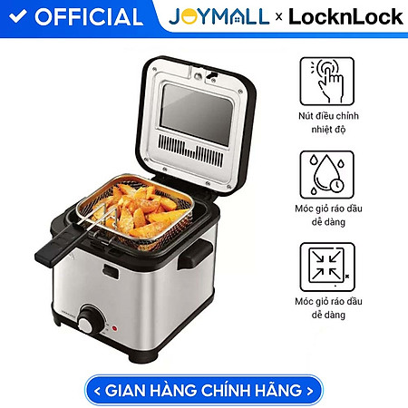Nồi Chiên Ngập Dầu Lock&Lock EJF716SLV (1.5 Lít) - Hàng chính hãng