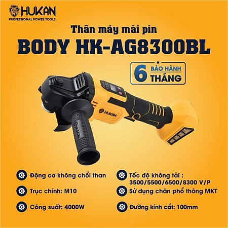 THÂN MÁY MÀI PIN BODY HK-AG8300BL HUKAN - HÀNG CHÍNH HÃNG