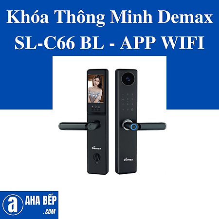 Khóa Thông Minh Demax SL-C66 BL - APP WIFI. Hàng Chính Hãng