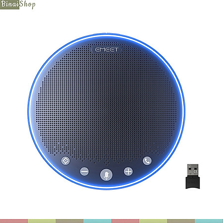 Emeet M3 - Loa Kèm Micro Họp Trực Tuyến, Chống Ồn  VoiceIA 4.2, Bluetooth 5.0, Âm Thanh Full Duplex Cho Nhóm 12 Người- Hàng chính hãng