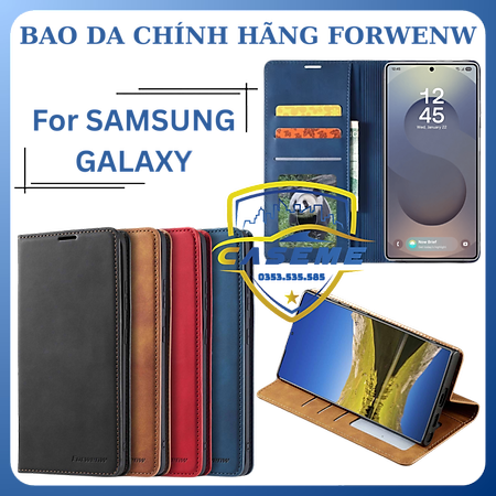 Bao Da Ví Forwenw Cho Samsung Galaxy A15 / A25 / A35 / A55 – Chống Sốc, Chống Trầy, Sang Trọng - Hàng Nhập Khẩu