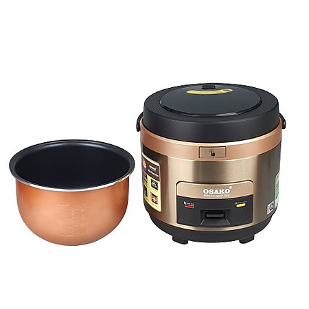 Nồi cơm điện lồng niêu dày 5 lớp Osako-nồi đẹp cơm ngon, công suất 700W, mâm nhiệt cong, dung tích 1.8L, màu ngẫu nhiên-hàng chính hãng