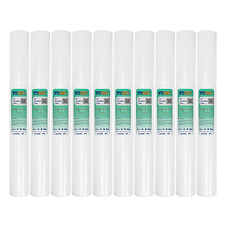 Combo 10 Lõi lọc số 1-  PP 5mic SMY 20 inch dùng cho bộ lọc thô, máy lọc nước R.O 50L/h (Hàng chính hãng)