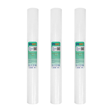 Bộ 3 Lõi lọc số 1-  PP 5mic SMY 20 inch dùng cho bộ lọc thô, máy lọc nước R.O 50L/h (Hàng chính hãng)