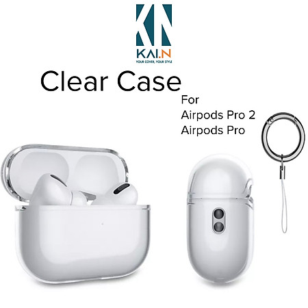 Ốp Trong Suốt Dành Cho Airpods PRO 2 - Kai.N Clear Case - Hàng Chính Hãng Kai.N