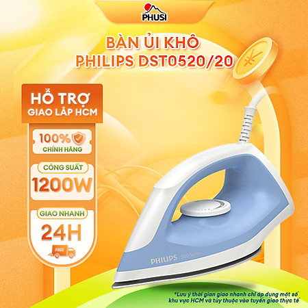Bàn Ủi Khô Philips DST0520/20 - Hàng chính hãng