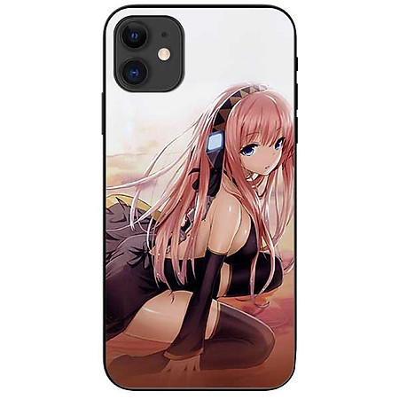 Ốp lưng dành cho Iphone 12 Mini mẫu Anime Cô Gái Tất Đen