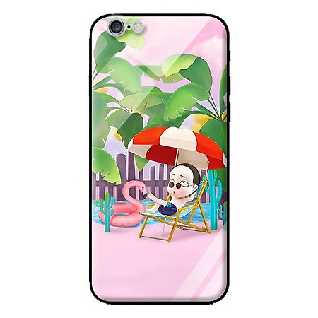 Ốp kính cường lực cho iPhone 6 Cương Thi Nghỉ Mát - Hàng chính hãng