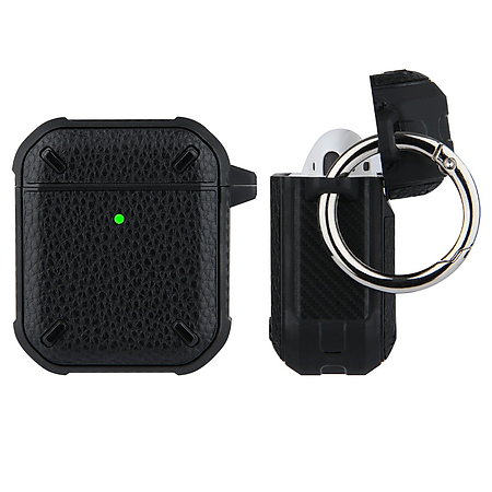 Bao Case Ốp Bảo Vệ Cho Airpods 1/ Airpods 2 Bằng Da + TPU Mẫu Mới- Hàng Chính Hãng