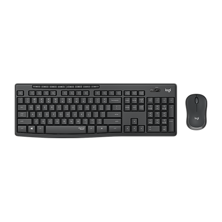 Combo chuột phím không dây Logitech MK295 Silent - Chống ồn 90%, có phím số, mắt đọc cải tiến, bền bỉ, không lag - Hàng chính hãng