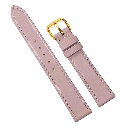 {Hồng Nhạt/ Xanh Lam} Dây da đồng hồ nam nữ DA BÒ THẬT 2 LỚP MỎNG, SIÊU DẺO BO-03 KHÓA CÀI size 12 - 14-16-18 - 20mm