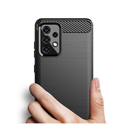 Ốp lưng chống sốc Vân Sợi Carbon cho Samsung Galaxy A52 - Hàng nhập khẩu