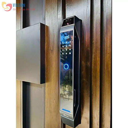 Khoá cửa vân tay Demax SL968 CNC Face ID, App wifi - Hàng chính hãng