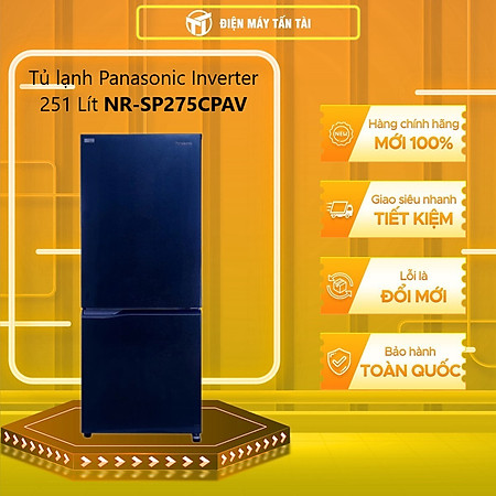 Tủ Lạnh Kháng Khuẩn Panasonic 251L NR-SP275CPAV - Cấp Đông Mềm - Ngăn Đá Dưới - Hàng chính hãng