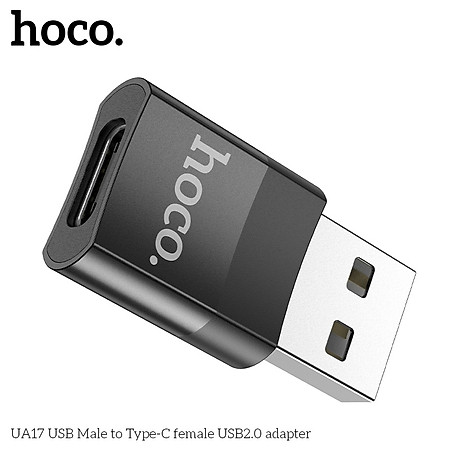 Đầu chuyển usb sang type c, bộ chuyển đổi usb type c  UA17 - Hàng chính hãng