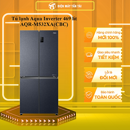 AQR-M532XA(CBC)  - Tủ lạnh Aqua Inverter 469 lít AQR-M532XA(CBC) - Hàng Chính Hãng - Chỉ Giao Hồ Chí Minh