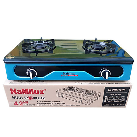Bếp gas đôi cao cấp mặt men Namilux DL2063APF Hàng chính hãng