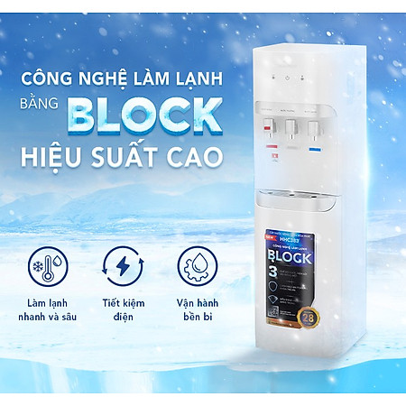 Cây nước nóng lạnh hút bình Hòa Phát HHC383 - Làm lạnh bằng Block - Hàng Chính Hãng