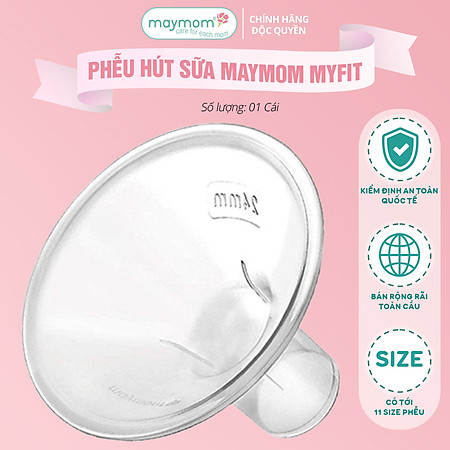 Phễu Hút Sữa Maymom Myfit, Phụ Kiện Thay Thế Máy Vắt Sữa Medela, Spectra, Avent, Unimom, Rozabi, Cimilre