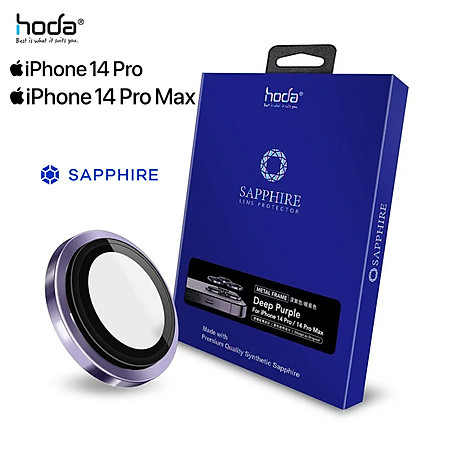 Dán cường lực bảo vệ camera HODA Sapphire dành cho iPhone 14 Pro/14 Pro Max - Hàng Nhập Khẩu