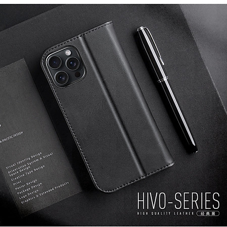 Bao da dành cho iPhone 17 Pro Max / 17 Pro / 17 Air / 17 / 16 Pro Max , iPhone 16 Pro , iPhone 15 Pro Max , iPhone 15 Pro Dux Ducis Hivo Series dạng ví có ngăn đựng thẻ đựng tiền tiện lợi - hàng chính hãng