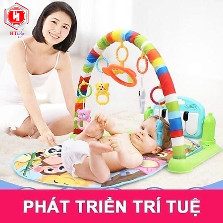 Thảm Nhạc Cho Bé Sơ Sinh, Thảm Đàn Piano Cho Bé, Thảm Đồ Chơi Cho Bé, Hình Thù Ngộ Nghĩnh Nhiều Màu - Hàng Nhập Khẩu
