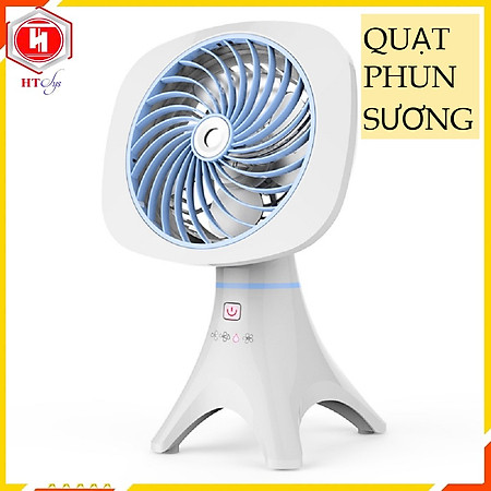 Quạt Phun Sương Mini, Quạt Để Bàn, Quạt Làm Mát Bằng Hơi Nước Có Chân Vững Chắc - Hàng Nhập Khẩu