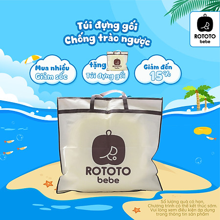 Túi đựng gối chống trào ngược Rototo bebe chính hãng Hàn Quốc (80x80cm)
