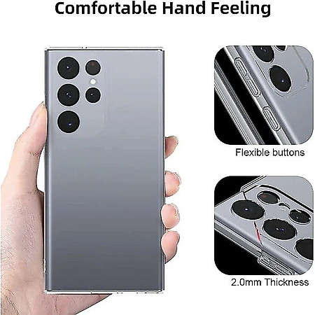 Ốp lưng Silicon siêu mỏng 0.6mm cho Samsung Galaxy S25 Ultra / S25 Plus / S25 5G - Trong suốt, chống trầy xước, hàng nhập khẩu