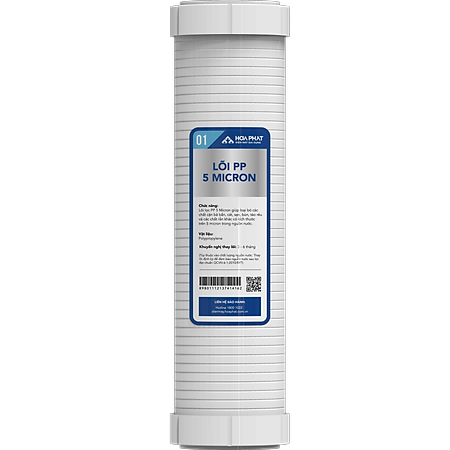 Lõi số 1 – Lõi PP 5 micron Hòa Phát - Hàng Chính Hãng