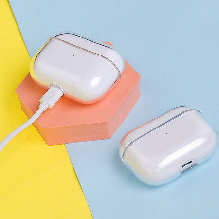 Ốp Nhựa Cứng Trong Suốt Trơn Không Khóa cho Airpods 3 - Hàng Chính Hãng