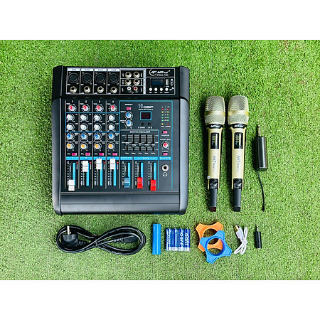 Combo Karaoke Mixer F82D + Micro Q02  Tặng 10M Dây - Hát Chuyên Nghiệp, Âm Thanh Cao Cấp, Dễ Dàng Sử Dụng, BH12T Hàng Chính Hãng