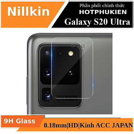 Bộ 2 miếng dán kính cường lực camera cho Samsung Galaxy S20 Ultra mỏng 0.22mm hiệu Nillkin InvisiFilm độ cứng 9H chống vân tay không ảnh hưởng chất lượng ảnh chụp - hàng nhập khẩu
