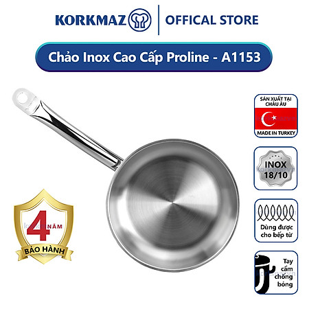 Chảo inox 18/10 Korkmaz Proline 24 cm - 1.8 lít