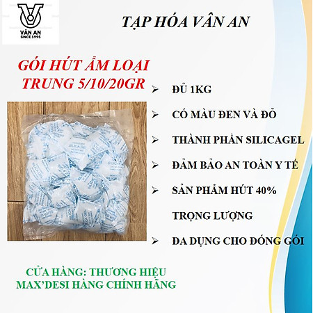 1 Kg gói chống ẩm kích cỡ trung 5/10/20 gram hàng chính hãng