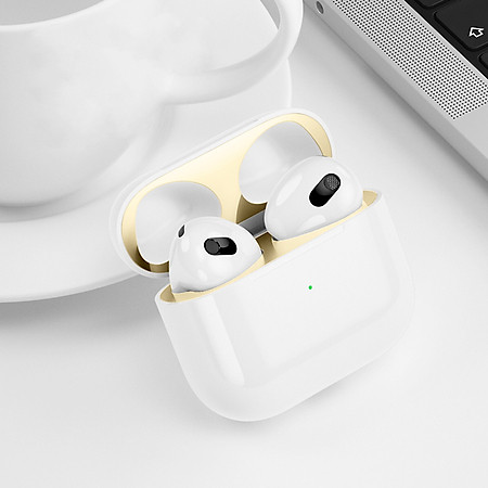 Miếng Dán Chống Bụi Kim Loại Dành Cho Airpods 3- Hàng chính Hãng