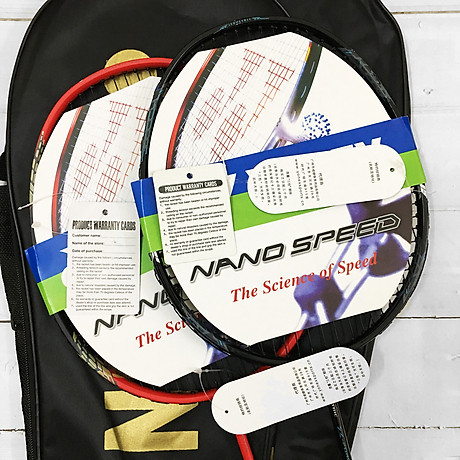 Combo 2 vợt cầu lông tập luyện - có cước kèm bao vợt 4