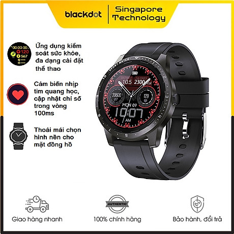 Đồng hồ thông minh blackdot smart watch v200 superlight, cảm ứng siêu mượt, cảm biến nhiệt độ, chống thấm nước ip68, với pin dự phòng 60 ngày 1