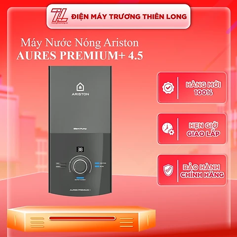 Máy nước nóng trực tiếp Ariston AURES PREMIUM 4.5 4500W - Hàng chính hãng