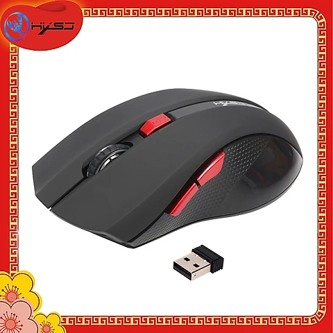 Chuột Không Dây HXSJ X50 Plus - Hàng Chính Hãng - Đen