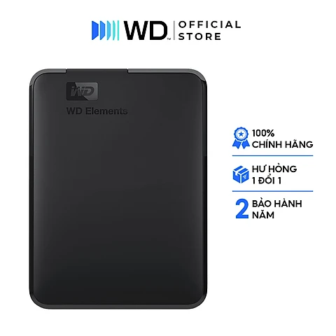 Ổ Cứng Di Động WD Elements Portable 2.5 Hàng Chính Hãng - 2TB