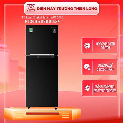 Tủ lạnh Samsung Inverter 208 lít RT20HAR8DBUSV - HÀNG CHÍNH HÃNG