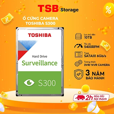 Ổ cứng Camera Toshiba S300 Hàng Chính Hãng - 2TB