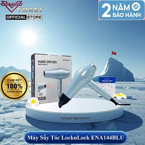 Máy Sấy Tóc Lock&Lock air dryer ENA144BLU Model 2023 - Hàng Chính Hãng