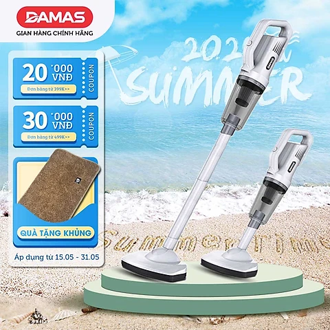 Máy Hút Bụi Cầm Tay Không Dây Sạc Pin Đa Năng Damas D610W - Hàng Nhập Khẩu